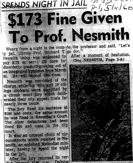 $173 Fine Given to Prof. Nesmith